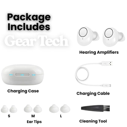 Wireless Rechargeable Hearing Aids for Adults