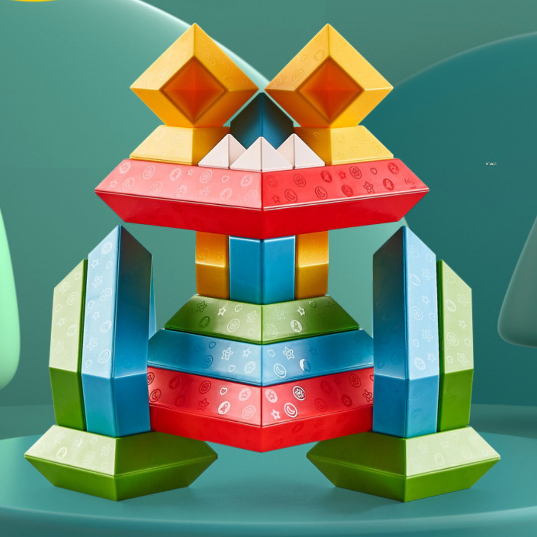 Natural Wood Educational Domino Blocks