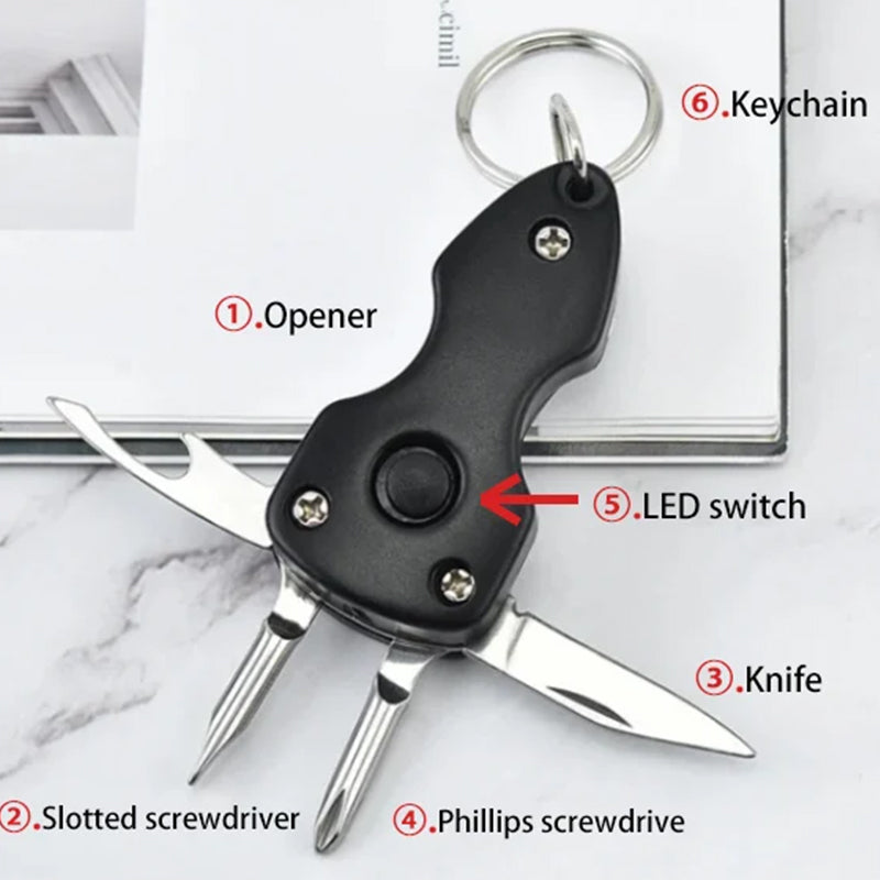 Compact Folding Pocket Keychain