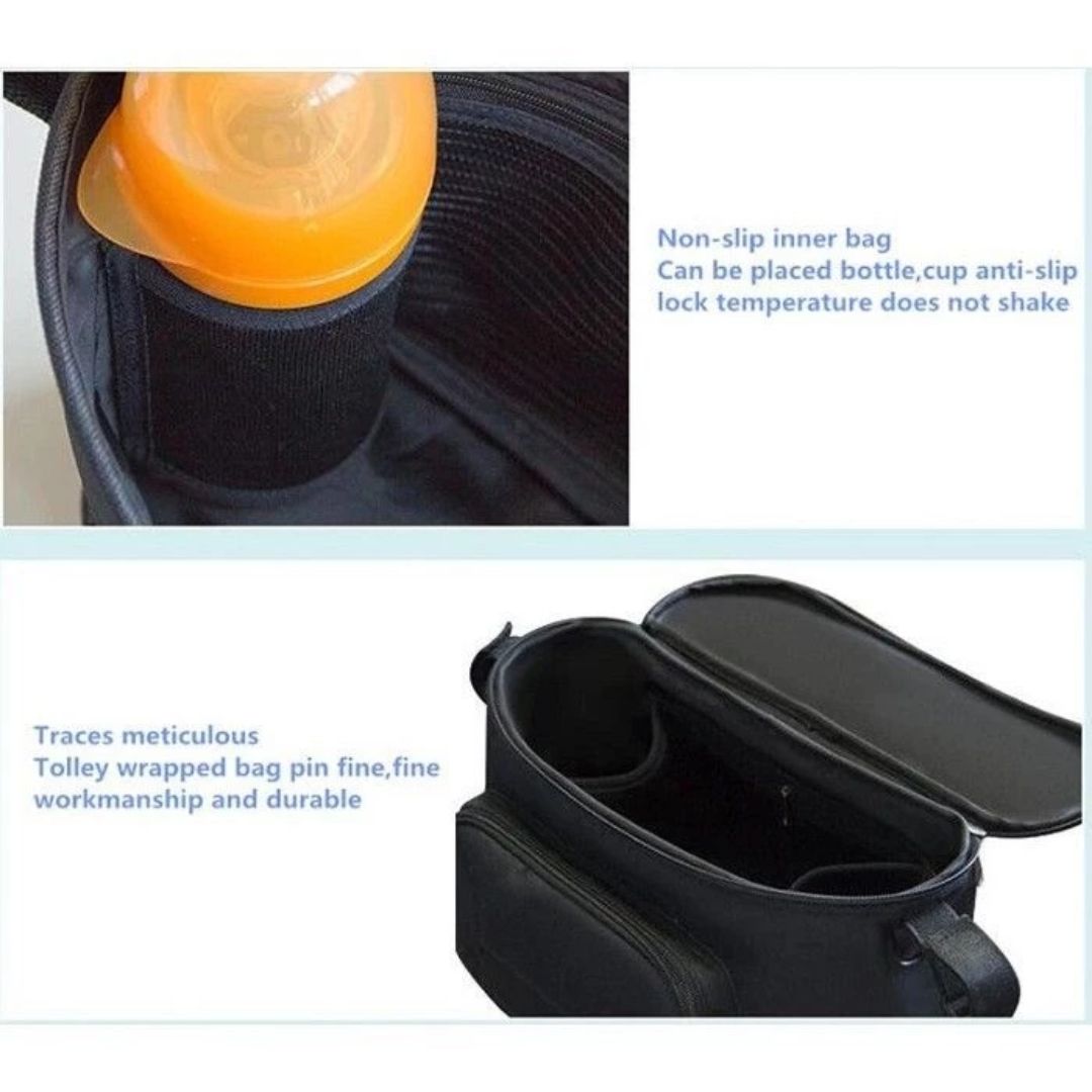 Practical Baby Stroller Bag with Thermal Pocket