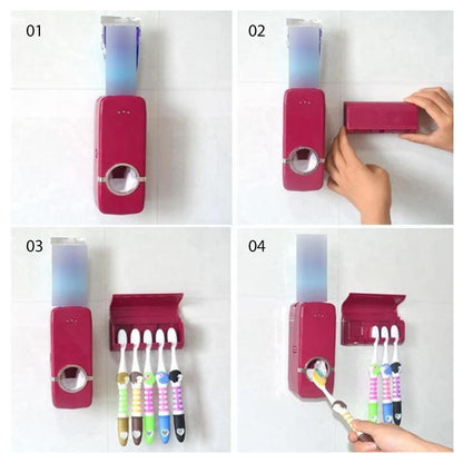 SpaceSaving Bathroom Toothbrush Holder