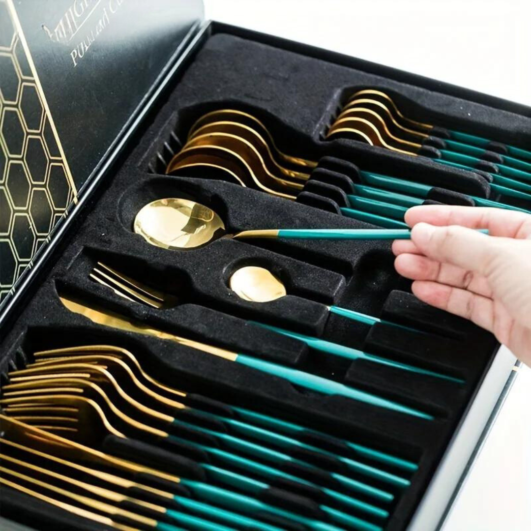 Premium Silverware Set 24-Piece For Elegant Dining
