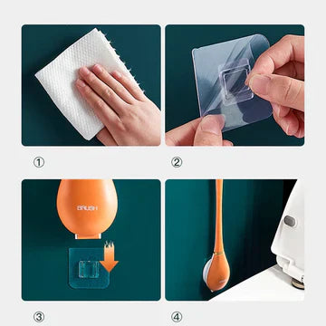 Flexible Silicone Bathroom Toilet Brush