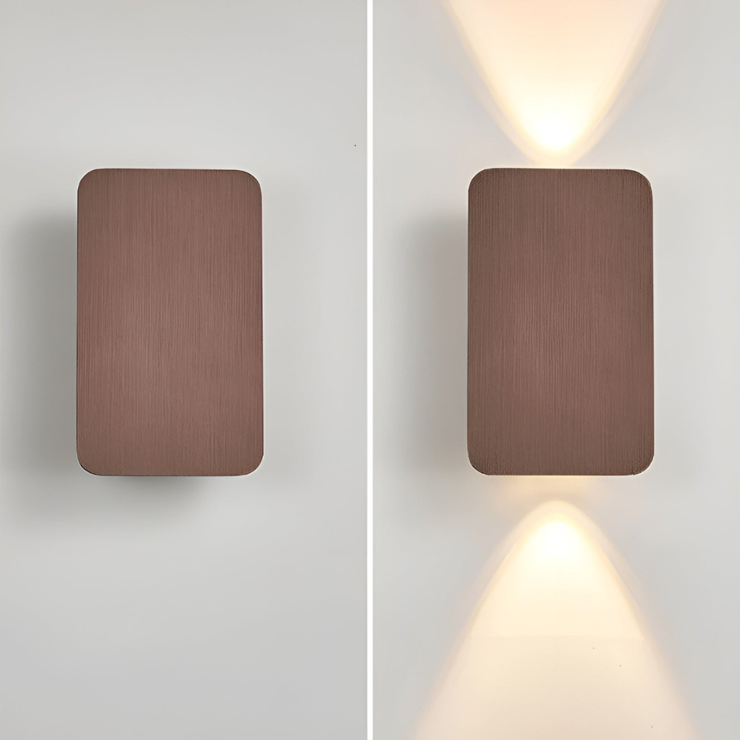 Simple Glass LED Wall Light 2 Pack
