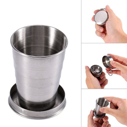 Portable Collapsible Stainless Steel Cup