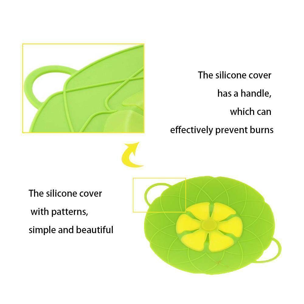 Colorful Floral Silicone Spill Proof Lid