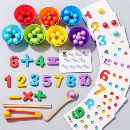 Educational Wooden Bead Sorter Toy