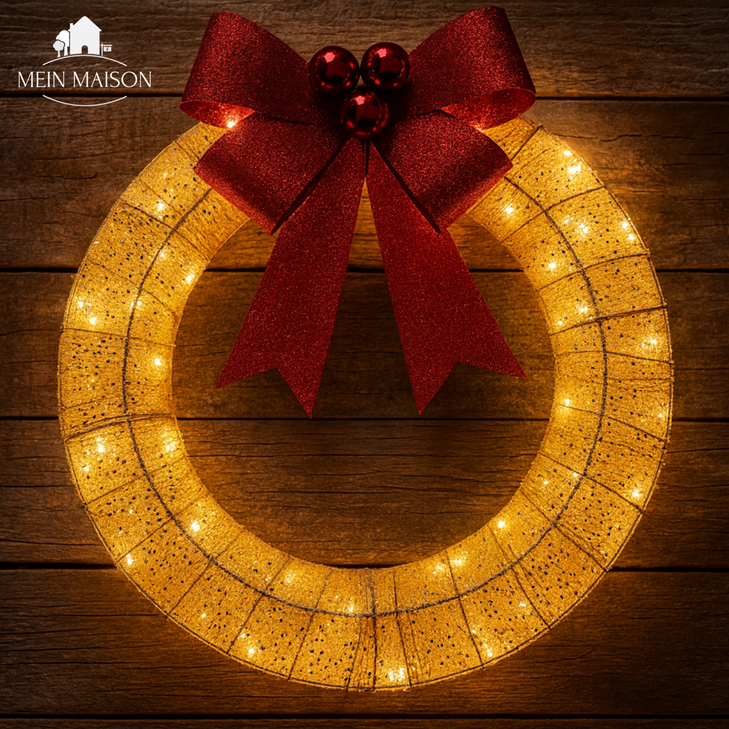 Bright Christmas Wreath for Home Decor