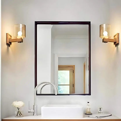 Traditional Wooden Wall Lamp with Soft Warm Lighting