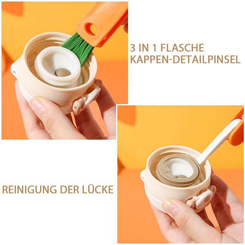 Practical 3-in-1 Cup Lid Cleaning Brush Tool