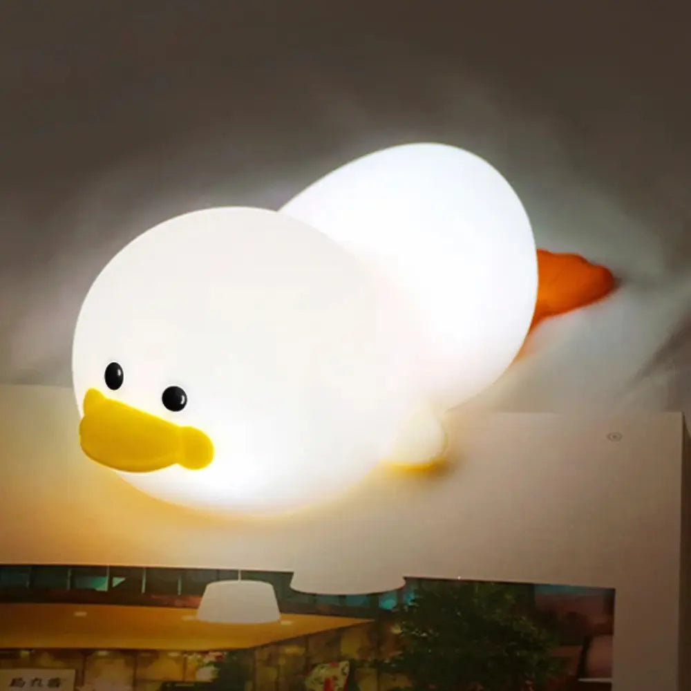 Cute Baby Night Lamp - USB Rechargeable Silicone Nursery Light