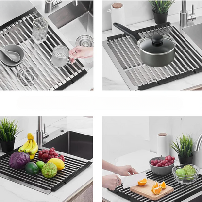 Space Saving Foldable Kitchen Dryer Rack
