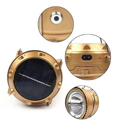 Outdoor Solar LED Camping Light Lantern Flashlight
