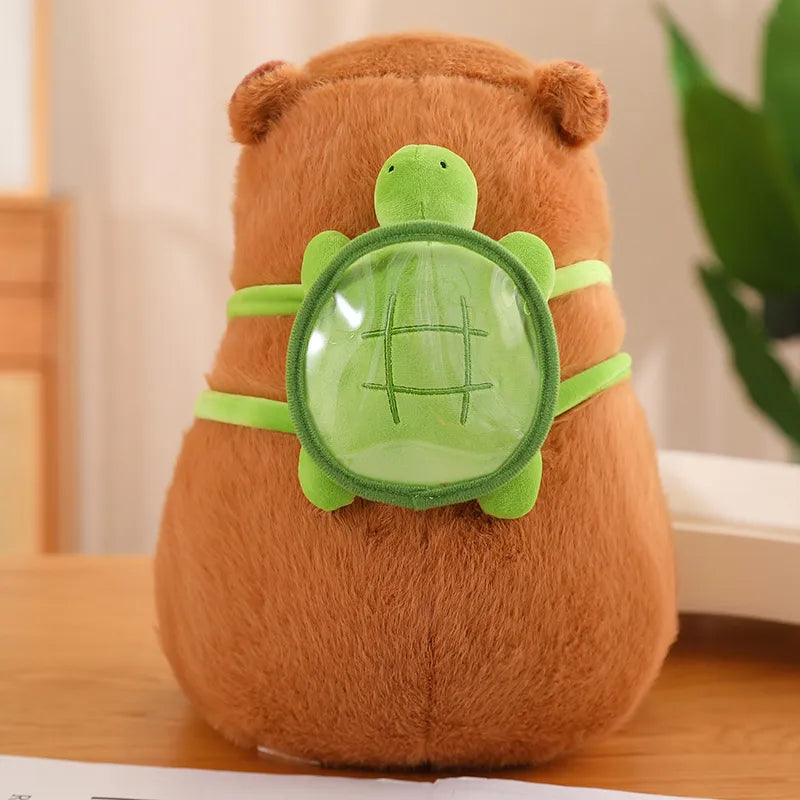 Cute Turtle Backpack with Soft Plush Friend