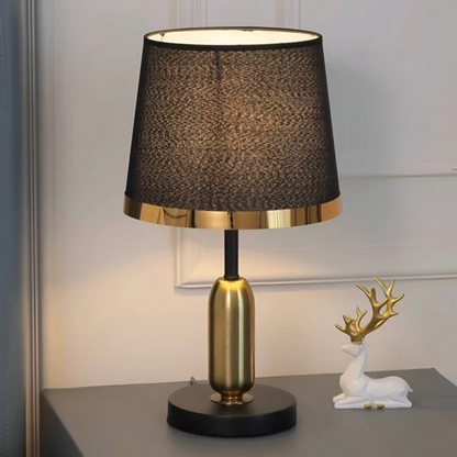 Stylish Black Fabric Desk Lamp - Fesara