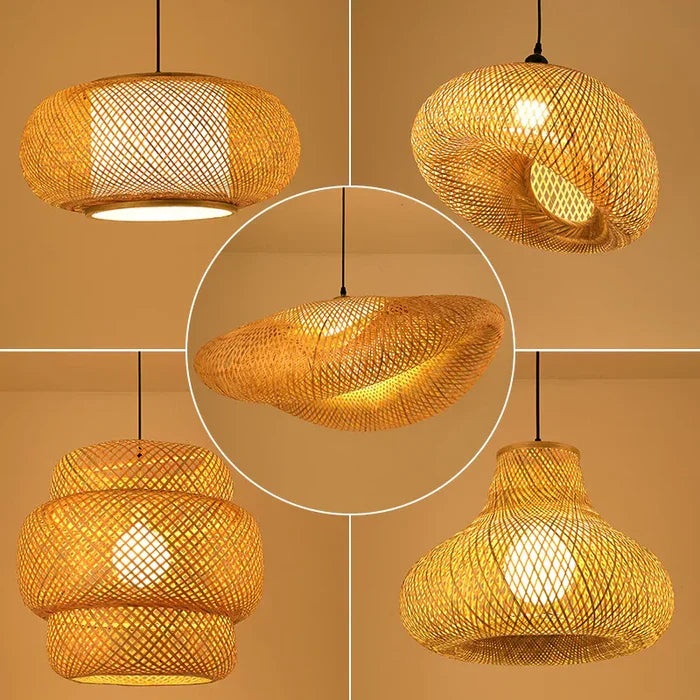 Natural Woven Rattan Pendant Lamp