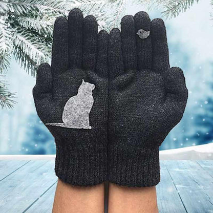 Fun Cat Shaped Cotton Gloves