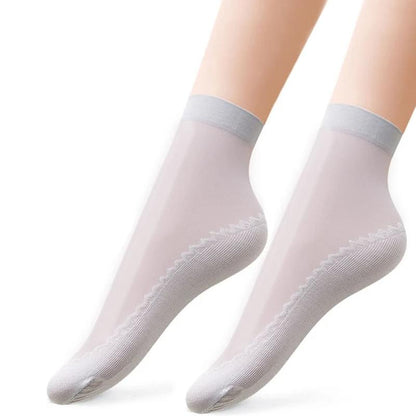 Soft Grip Cotton Socks, 5 Pack