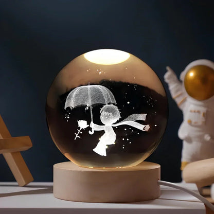 Sparkling Glass Crystal Orb