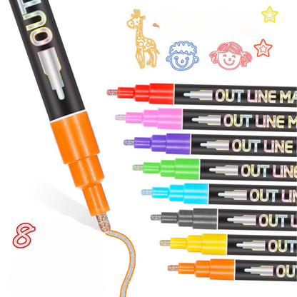 Vibrant Colorful Art Markers