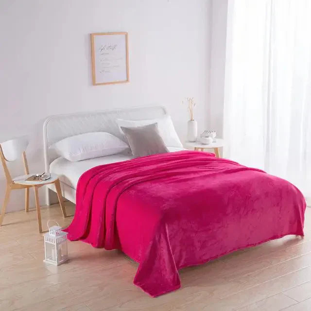 Plush Soft Velvet Throw Blanket - Fesara
