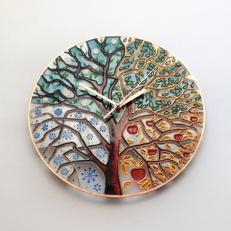 Nature Inspired Wooden Wall Clock