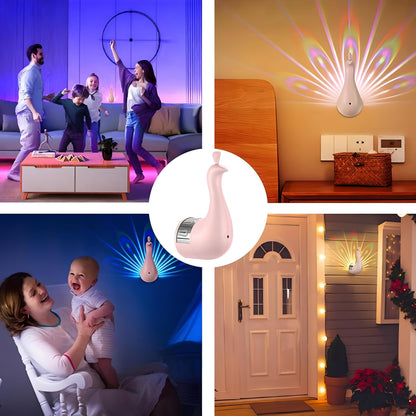 Colorful Peacock Table Lamp