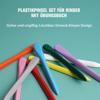 Fun Kids Art Brush Set with Activity Book