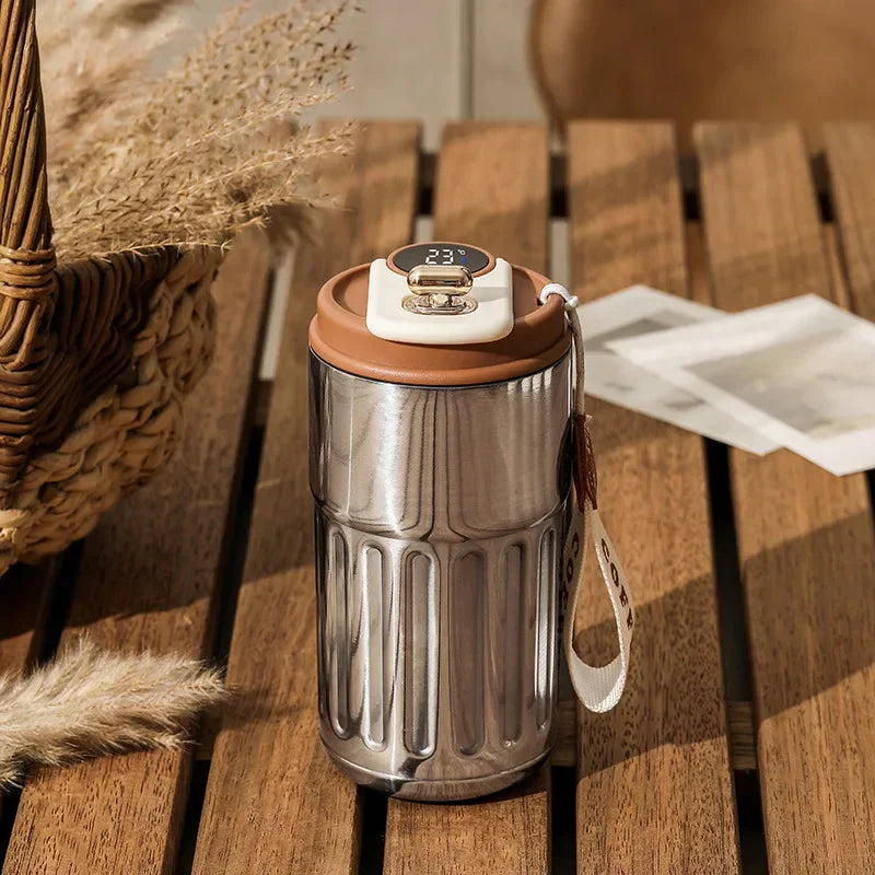 Insulated Thermal Mug with Temperature Control - 410ml