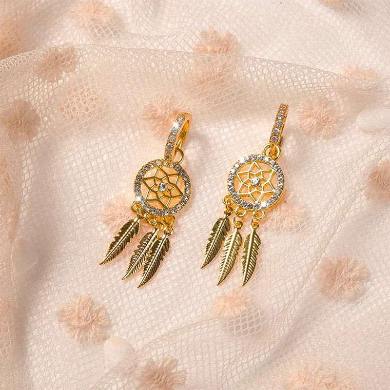 Luxury 14k Gold Elegant Earrings