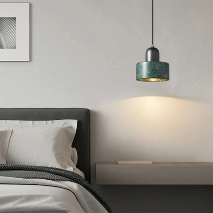 Elegant White Marble Drop Lamp