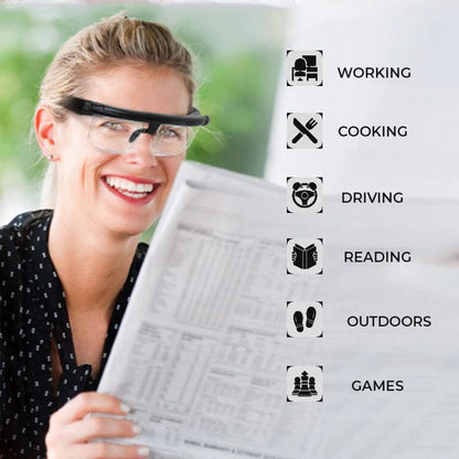 Prescription Free Adjustable Focus Reading Glasses