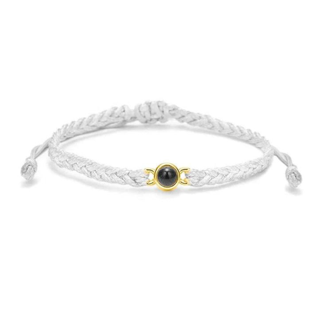 Custom Photo Charm Bangle Bracelet