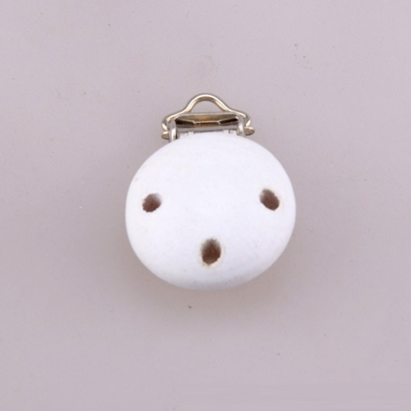 Natural Wood Baby Clip with Easy Metal Fastener - Fesara
