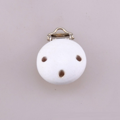 Natural Wood Baby Clip with Easy Metal Fastener - Fesara