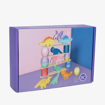 Educational Dino Block Stacking Toy