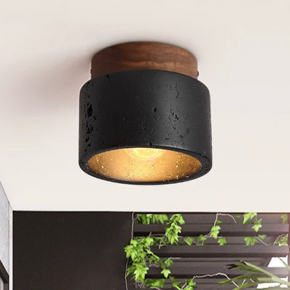 Rustic Stone Effect Ceiling Light - Fesara