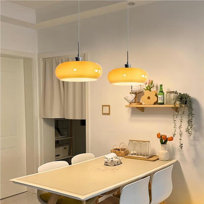 Vintage Glass Hanging Lamp Retro Nordic Style