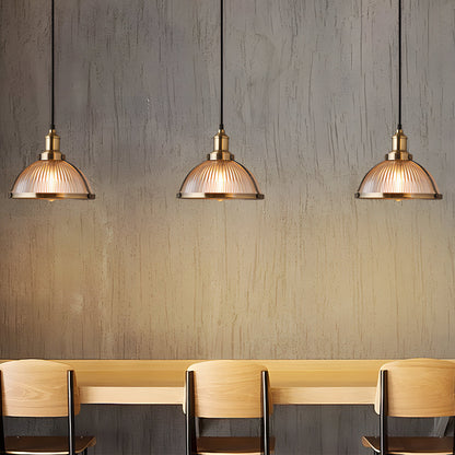 Classic Striped Crystal Chandelier