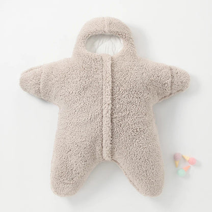 Soft Baby Romper with Hood and Plush Suit
