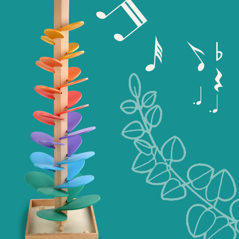 Classic Wooden Marble Run Toy