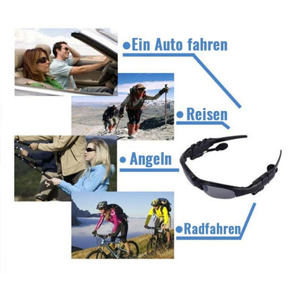 Sleek Athletic Polarized Sunglasses with Bluetooth