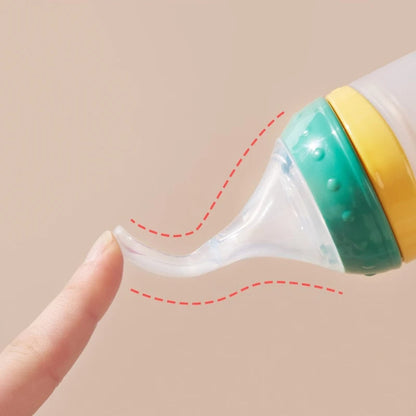 Baby Food Bottle and Spoon Set