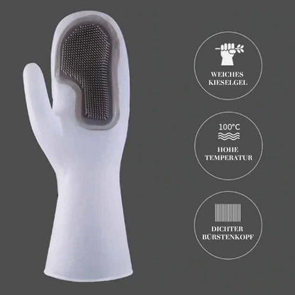 Practical Dishwashing Silicone Cleaning Gloves