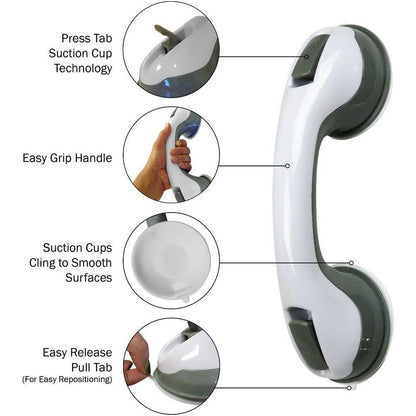 Strong Grip Bathroom Suction Handle Bar