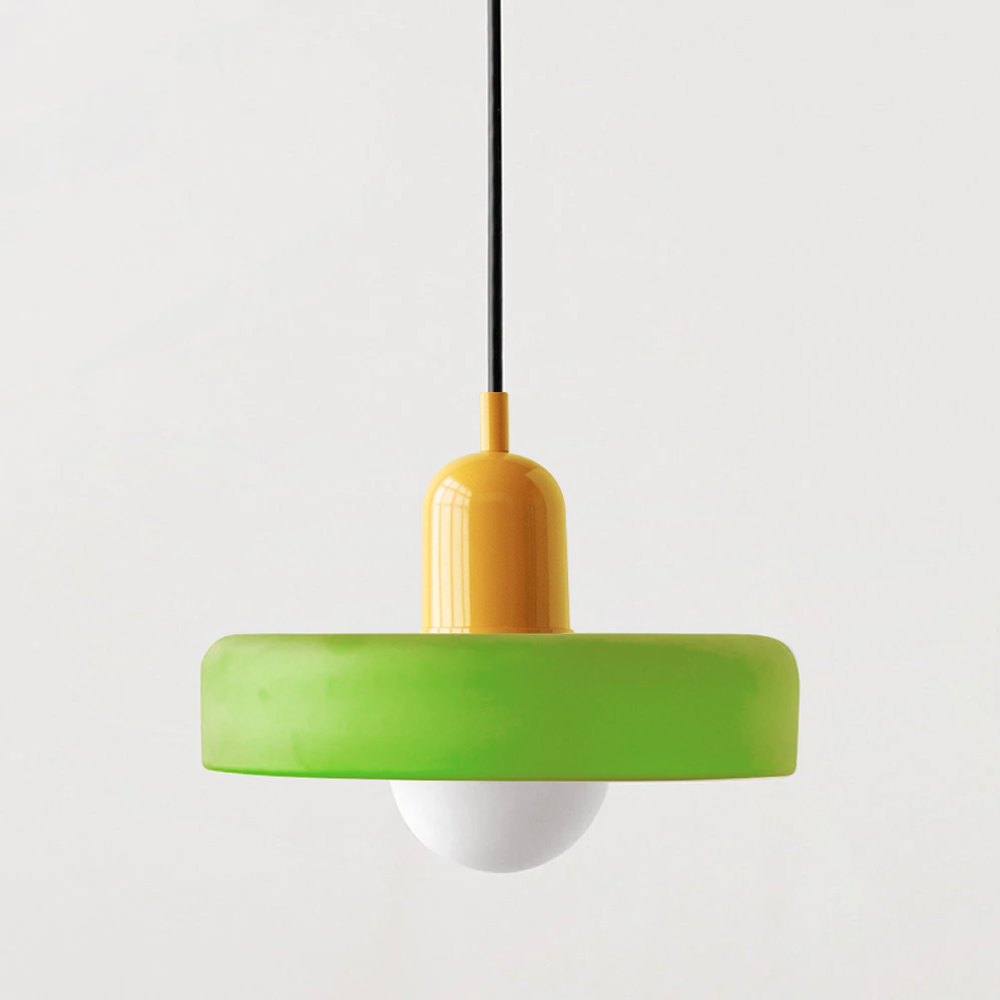 Vibrant Glass Hanging Lamp in Modern Style