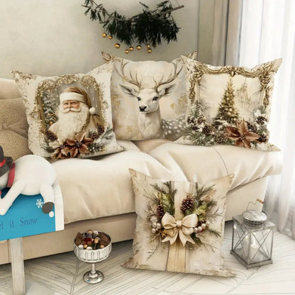 Classic Christmas Pillowcase Beautiful Tree Design - Fesara