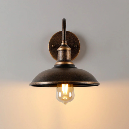 Vintage Brass Weatherproof Outdoor Wall Light
