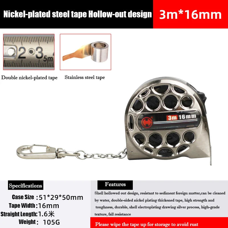 Durable Metal Pocket Ruler - Fesara