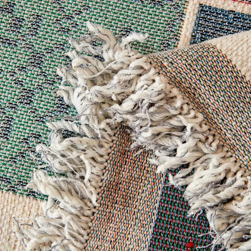 Cozy Knit Bohemian Sofa Slipcover